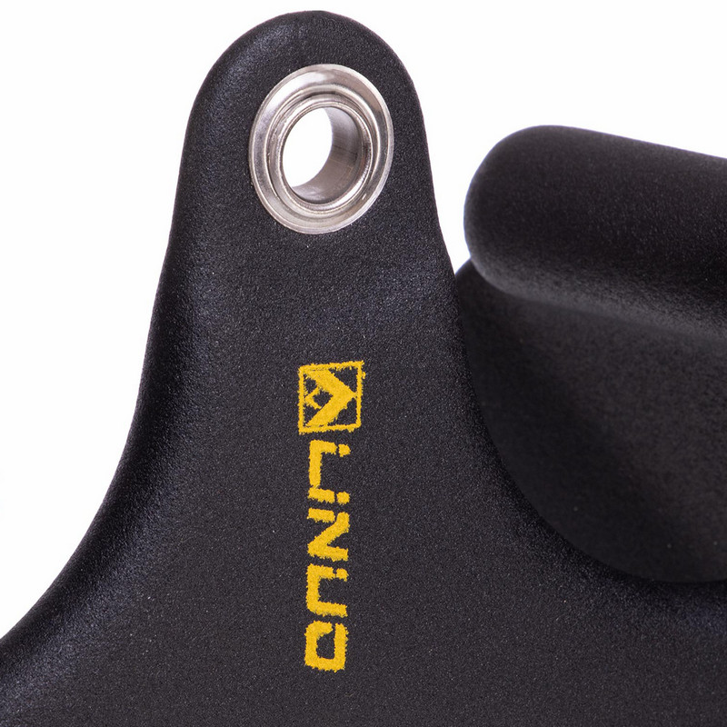 Рукоятка для тяги з вузьким хватом V-Bar нековзне покриття LINUO FITNESS SC-3704-31 31см чорний