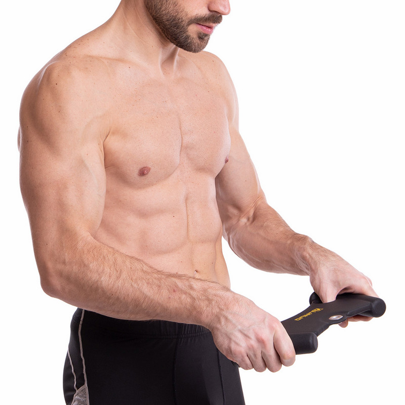 Рукоятка для тяги з вузьким хватом Triceps Grip нековзне покриття LINUO FITNESS SC-3706-34 34см чорний