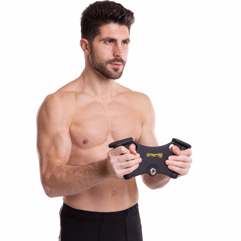 Рукоятка для тяги з вузьким хватом Triceps Grip нековзне покриття LINUO FITNESS SC-3706-34 34см чорний