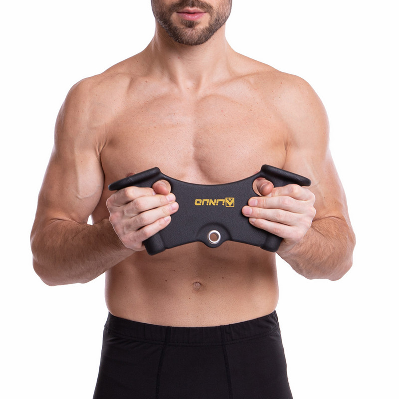 Рукоятка для тяги з вузьким хватом Triceps Grip нековзне покриття LINUO FITNESS SC-3706-34 34см чорний