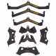 Рукоятка для тяги з вузьким хватом Triceps Grip нековзне покриття LINUO FITNESS SC-3706-40 чорний