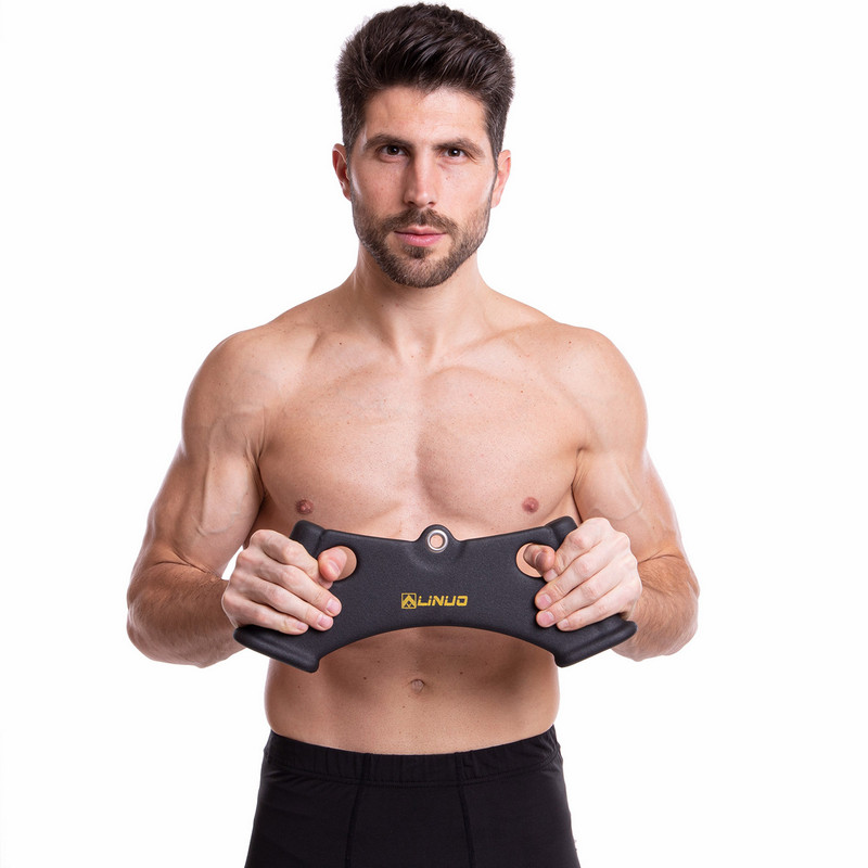 Рукоятка для тяги з вузьким хватом Triceps Grip нековзне покриття LINUO FITNESS SC-3706-40 чорний