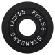 Млинці диски сталеві пофарбовані STANDARD SC-80103-2_5LB 50мм 1,13 кг сірий