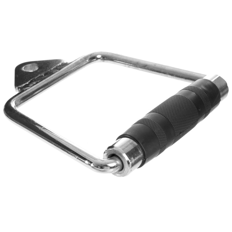 Рукоятка одиночна закрита ручка для блочного тренажера HIGHQ SPORT SC-8095 хром