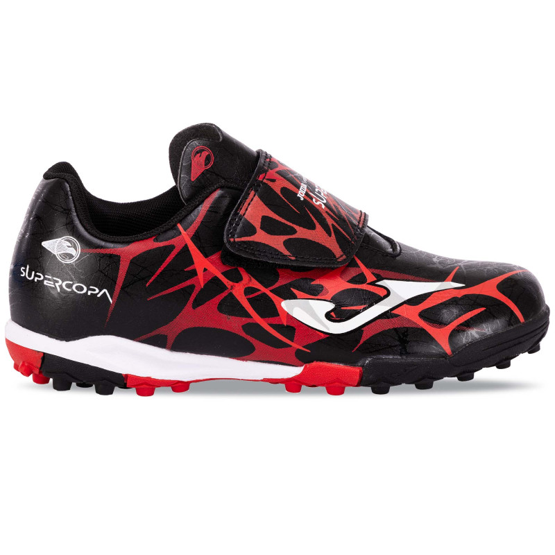 Сороконіжки дитячі Joma SUPER COPA SCJS2501TFV розмір 30-36 чорний-червоний