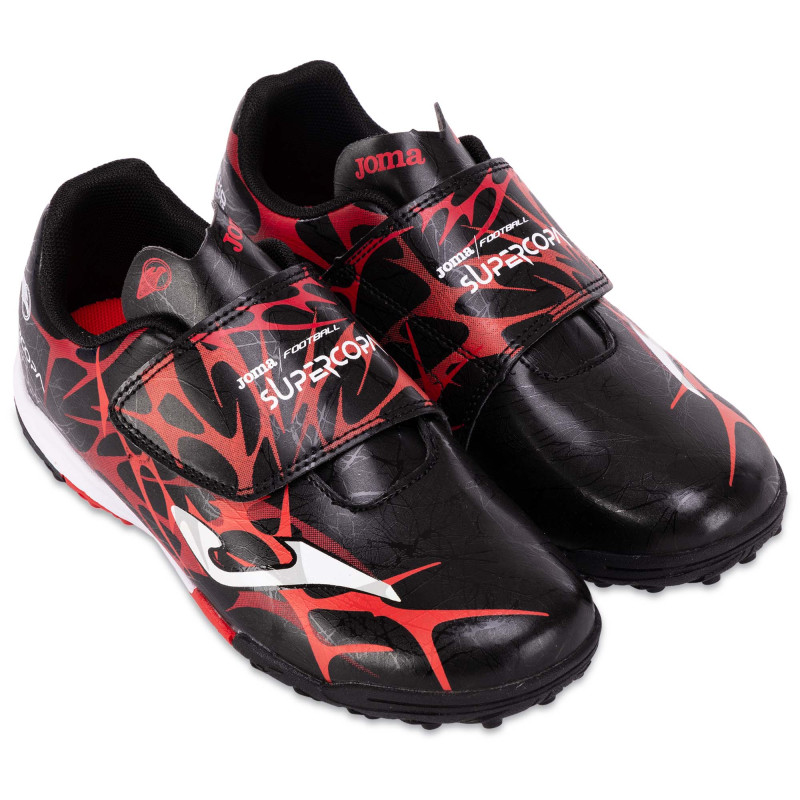 Сороконіжки дитячі Joma SUPER COPA SCJS2501TFV розмір 30-36 чорний-червоний