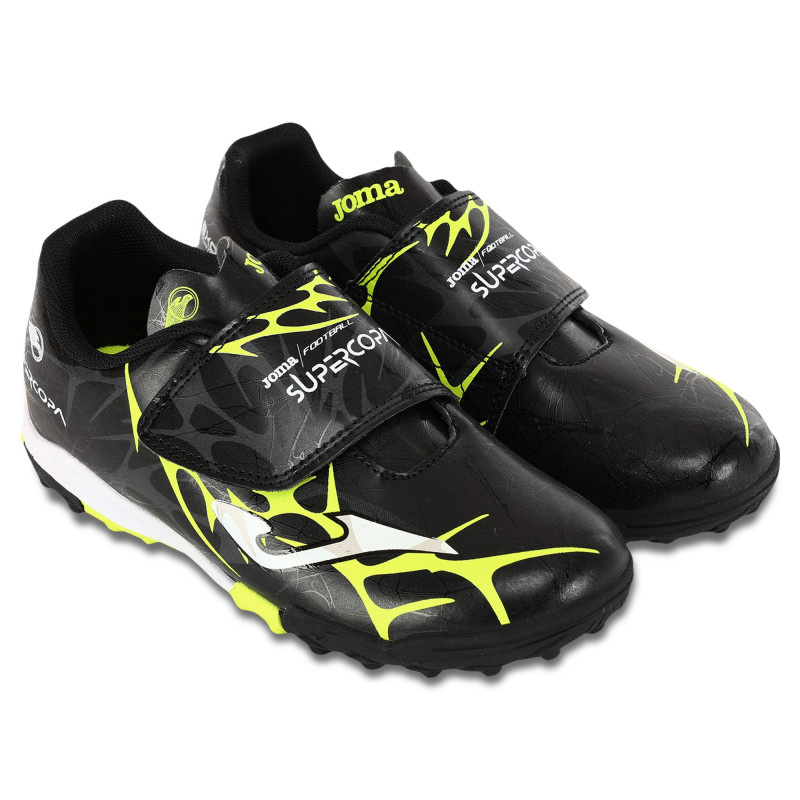 Сороконіжки футбольні дитячі Joma SUPER COPA SCJW2501TFV розмір 29-34 чорний-жовтий