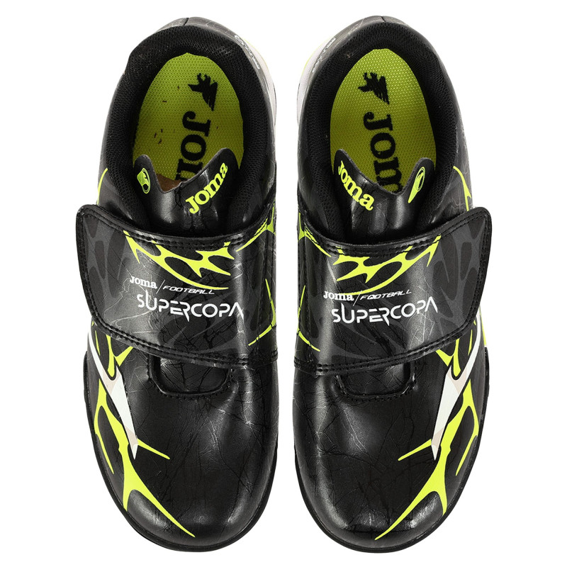 Сороконіжки футбольні дитячі Joma SUPER COPA SCJW2501TFV розмір 29-34 чорний-жовтий