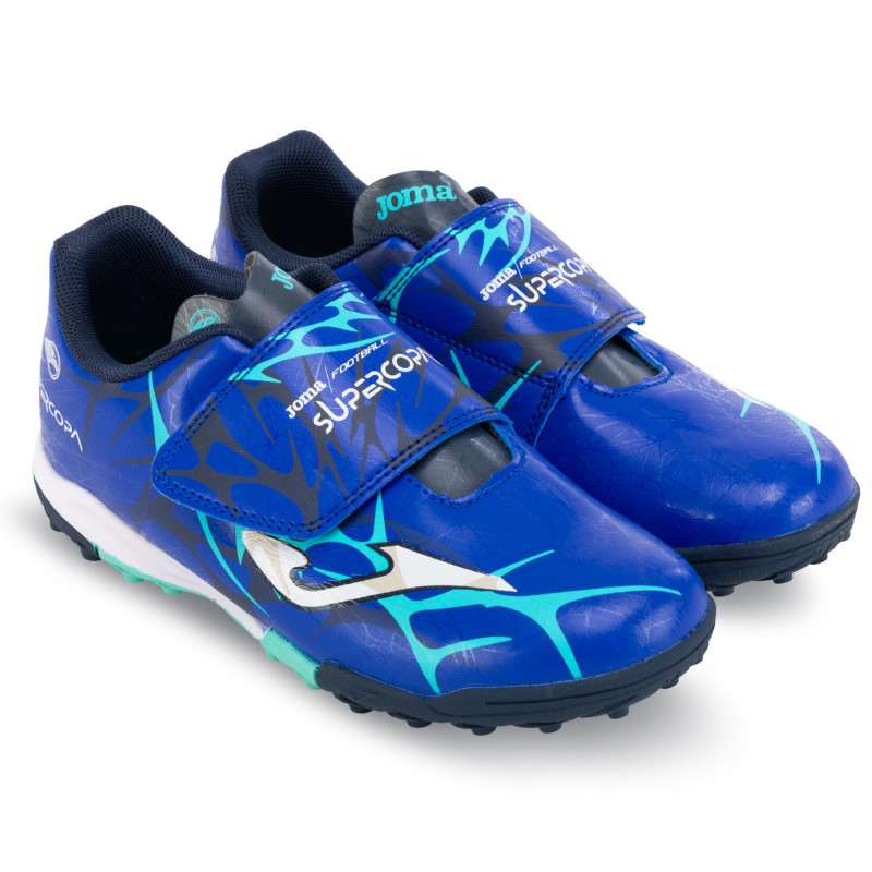 Сороконіжки футбольні дитячі Joma SUPER COPA SCJW2504TFV розмір 29-36 синій