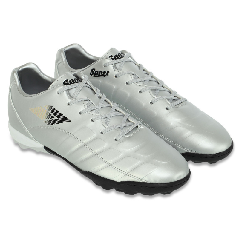Сороконіжки футбольні DIFFERENT SPORT SG-301308-2 розмір 40-45 срібний-чорний