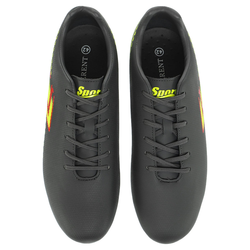 Бутси футбольні DIFFERENT SPORT SG-301309-1 розмір 40-45 темно-сірий-червоний