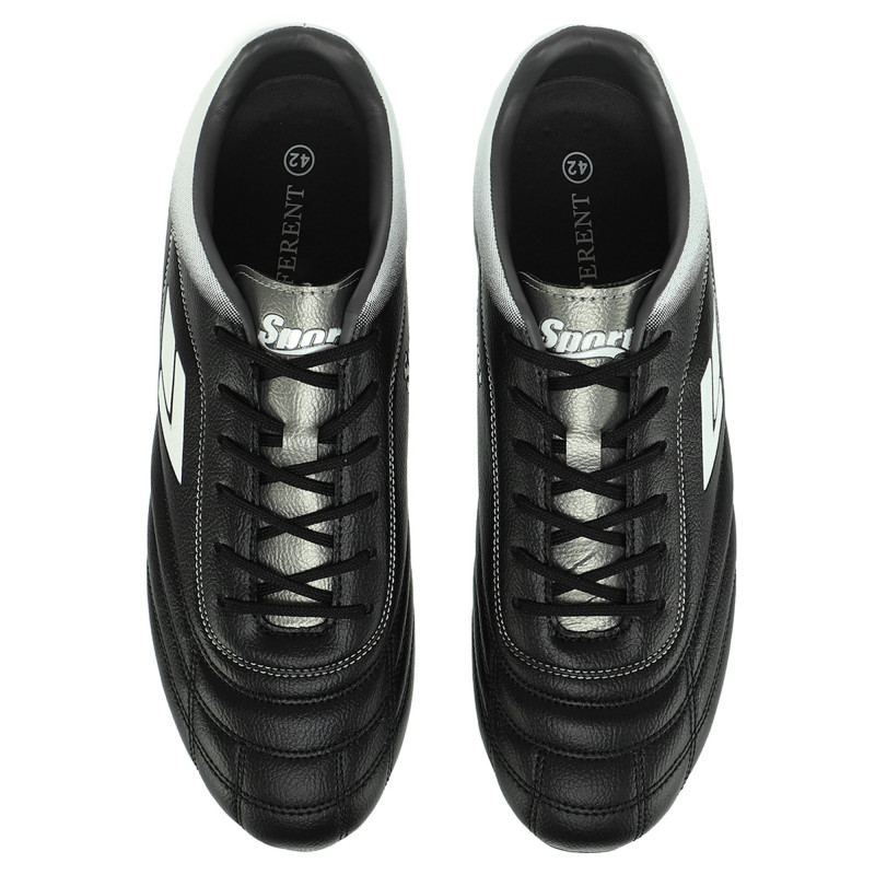 Бутси футбольні DIFFERENT SPORT SG-301313-1 розмір 40-45 чорний-сірий