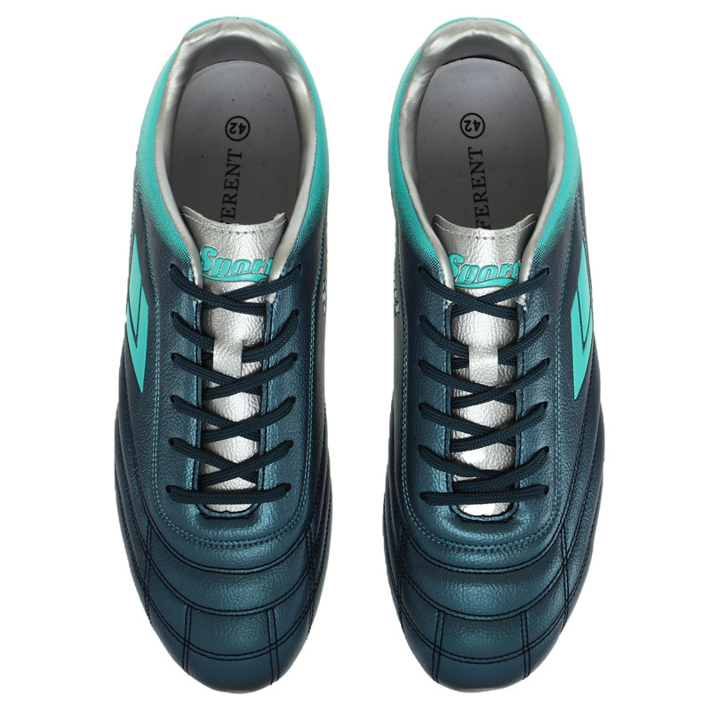 Бутси футбольні DIFFERENT SPORT SG-301313-2 розмір 40-45 темно-синій-бірюзовий