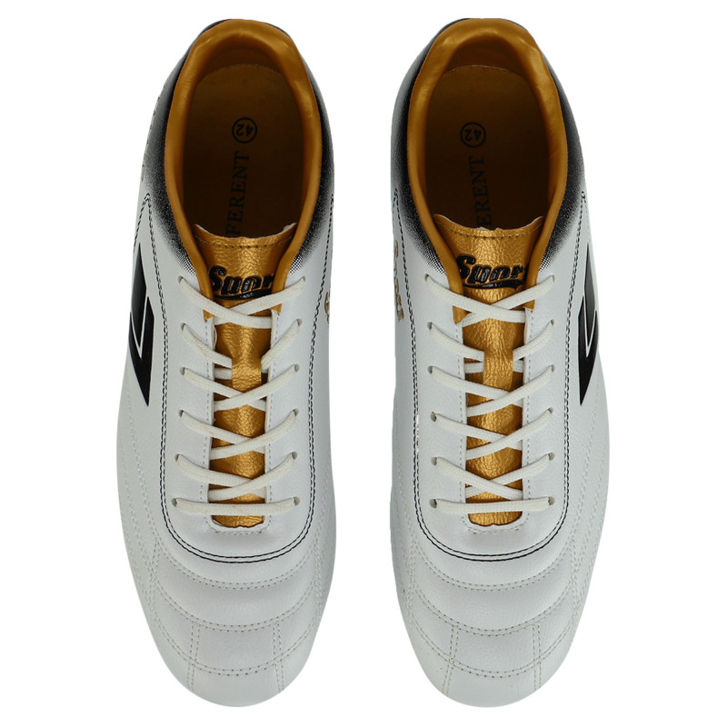 Бутси футбольні DIFFERENT SPORT SG-301313-4 розмір 40-45 білий-золотий