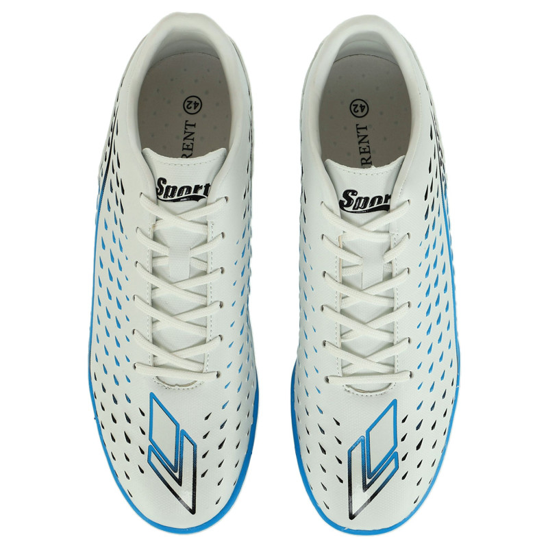 Сороконіжки футбольні DIFFERENT SPORT SG-301316-4 розмір 40-45 білий-синій