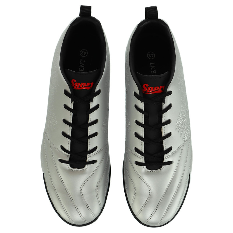 Сороконіжки футбольні DIFFERENT SPORT SG-301317-3 розмір 40-45 срібний-чорний