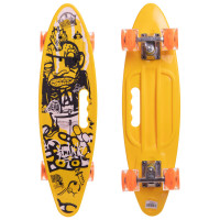 Пенні борд Penny Board круїзер пластиковий з колесами які світяться та ручкою для перенесення 24