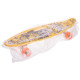 Пенні борд Penny Board круїзер пластиковий з колесами які світяться та ручкою для перенесення 24