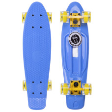 Пенні борд Penny Board круїзер пластиковий з колесами які світяться FISH SK-405-10 синій-жовтий