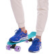 Пенні борд Penny Board круїзер пластиковий з колесами які світяться FISH SK-405-11 м’ятний-чорний-фіолетовий