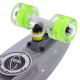 Пенні борд Penny Board круїзер пластиковий з колесами які світяться FISH SK-405-12 сірий-салатовий