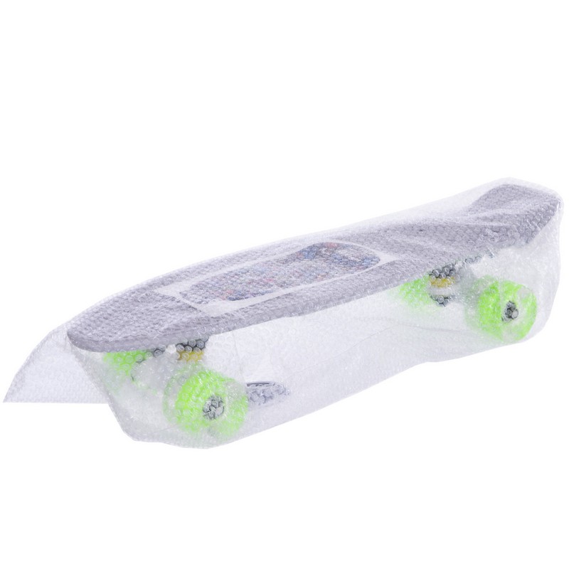 Пенні борд Penny Board круїзер пластиковий з колесами які світяться FISH SK-405-12 сірий-салатовий