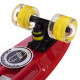 Пенні борд Penny Board круїзер пластиковий з колесами які світяться FISH SK-405-15 червоний-чорний-жовтий