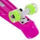 Пенні борд Penny Board круїзер пластиковий з колесами які світяться FISH SK-405-5 рожевий-білий-салатовий