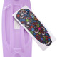 Пенні борд Penny Board круїзер пластиковий з колесами які світяться FISH SK-405-6 фіолетовий-білий