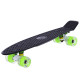 Пенні борд Penny Board круїзер пластиковий з колесами які світяться FISH SK-405-7 чорний-салатовий-салатовий