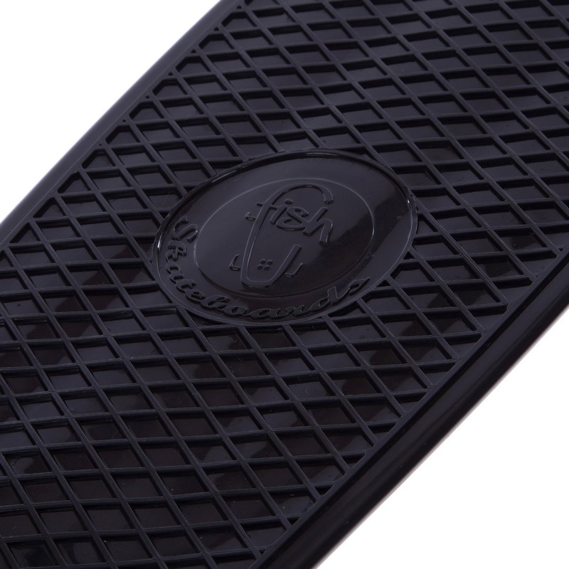 Пенні борд Penny Board круїзер пластиковий з колесами які світяться FISH SK-405-7 чорний-салатовий-салатовий