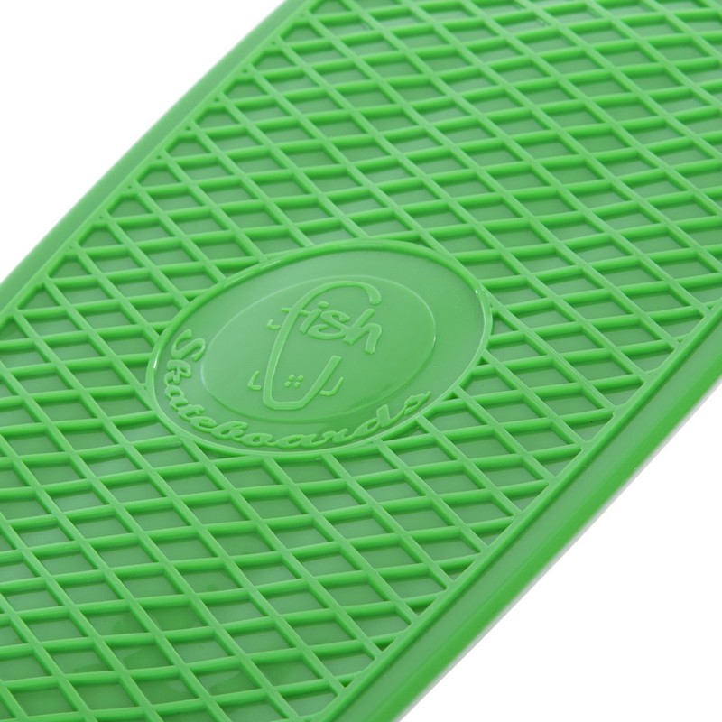 Пенні борд Penny Board круїзер пластиковий з колесами які світяться FISH SK-405-8 салатовий-чорний-жовтий