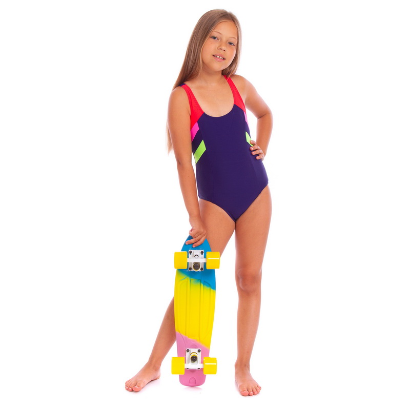 Пенні борд Penny Board круїзер пластиковий RUBBER SOFT 22