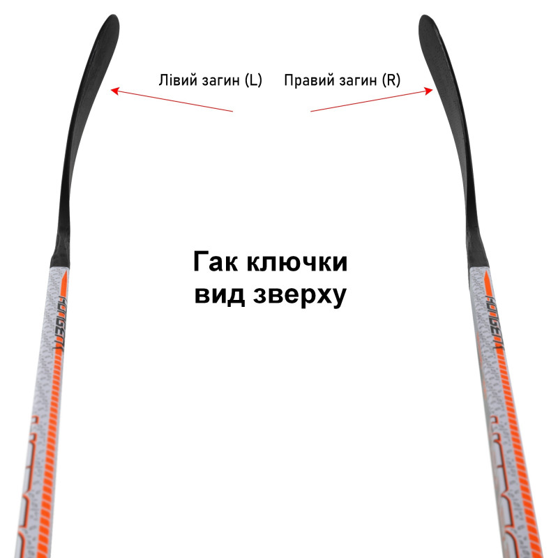 Ключка хокейна дитяча Youth загин L (лівий) SP-Sport Youth SK-5012-L на зріст 120-140см