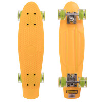 Пенні борд Penny Board круїзер пластиковий з колесами які світяться SP-Sport SK-5672-1 жовтий-салатовий