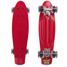 Пенні борд Penny Board круїзер пластиковий з колесами які світяться SP-Sport SK-5672-10 червоний-чорний