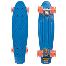 Пенні борд Penny Board круїзер пластиковий з колесами які світяться SP-Sport SK-5672-2 синій-помаранчевий