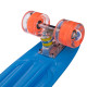 Пенні борд Penny Board круїзер пластиковий з колесами які світяться SP-Sport SK-5672-2 синій-помаранчевий