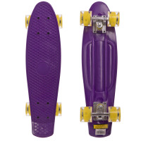 Пенні борд Penny Board круїзер пластиковий з колесами які світяться SP-Sport SK-5672-3 фіолетовий-жовтий