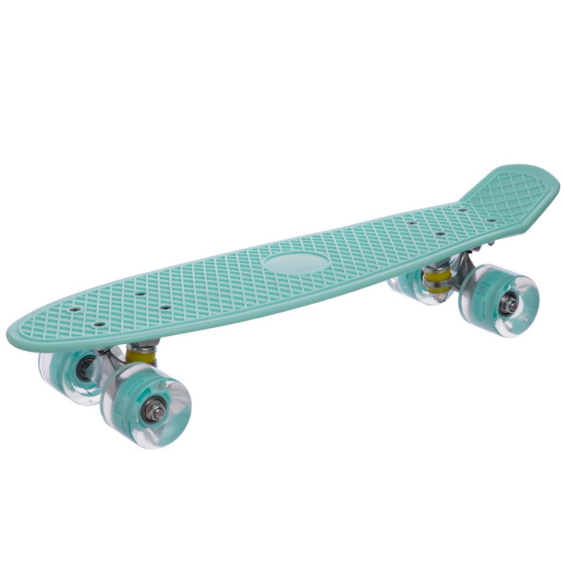 Пенні борд Penny Board круїзер пластиковий з колесами які світяться SP-Sport SK-5672-6 м'ятний