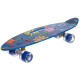 Пенні борд Penny Board круїзер пластиковий з колесами які світяться та ручкою для перенесення 24