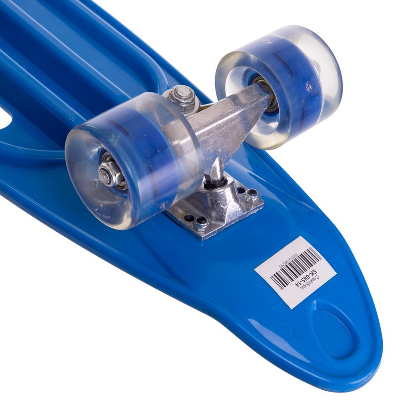 Пенні борд Penny Board круїзер пластиковий з колесами які світяться та ручкою для перенесення 24