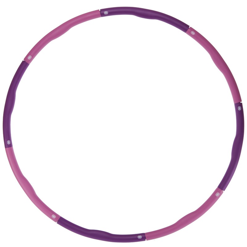 Обруч для схуднення розбірної Хула Хуп Hula Hoop FITNESS RING SL-3012 8 секцій фіолетовий-рожевий