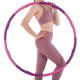 Обруч для схуднення розбірної Хула Хуп Hula Hoop FITNESS RING SL-3012 8 секцій фіолетовий-рожевий