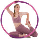 Обруч для схуднення розбірної Хула Хуп Hula Hoop FITNESS RING SL-3012 8 секцій фіолетовий-рожевий