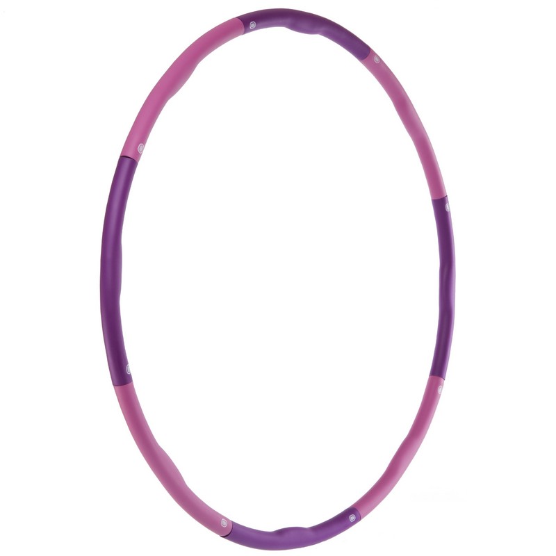 Обруч для схуднення розбірної Хула Хуп Hula Hoop FITNESS RING SL-3012 8 секцій фіолетовий-рожевий