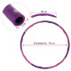 Обруч для схуднення розбірної Хула Хуп Hula Hoop FITNESS RING SL-3012 8 секцій фіолетовий-рожевий