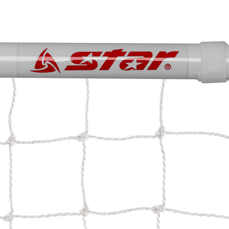 Ворота футбольні металеві розбірні з сіткою від виробника STAR SN930C 1шт білий