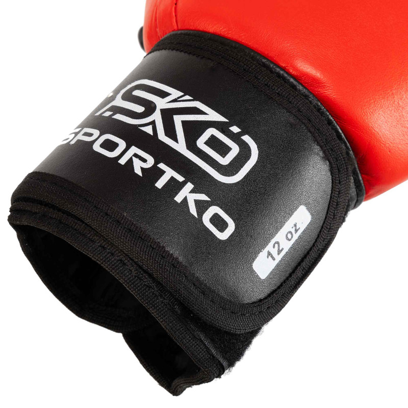 Боксерські рукавиці шкіряні професійні з печаткою ФБУ SPORTKO ПК1 SP-4705 10-12унцій кольори в асортименті