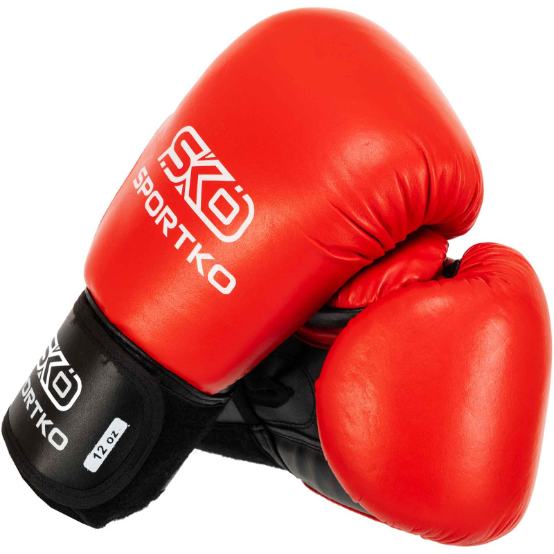 Боксерські рукавиці шкіряні професійні з печаткою ФБУ SPORTKO ПК1 SP-4705 10-12унцій кольори в асортименті